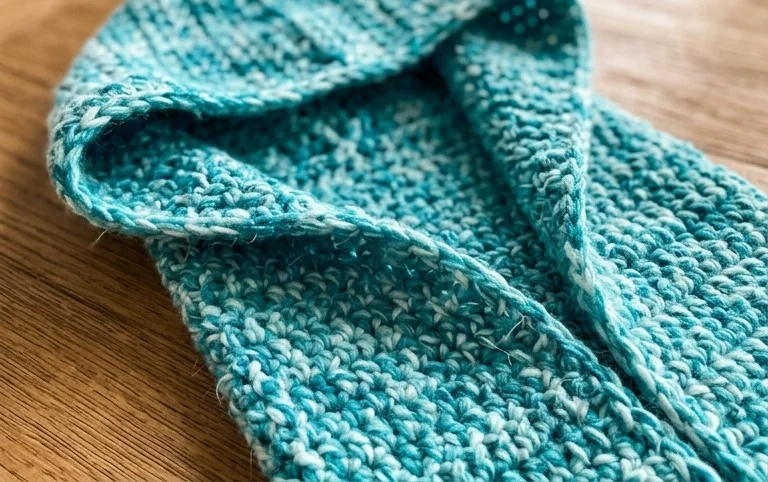 Free Faerie Mist Hooded Scarf Crochet Pattern
