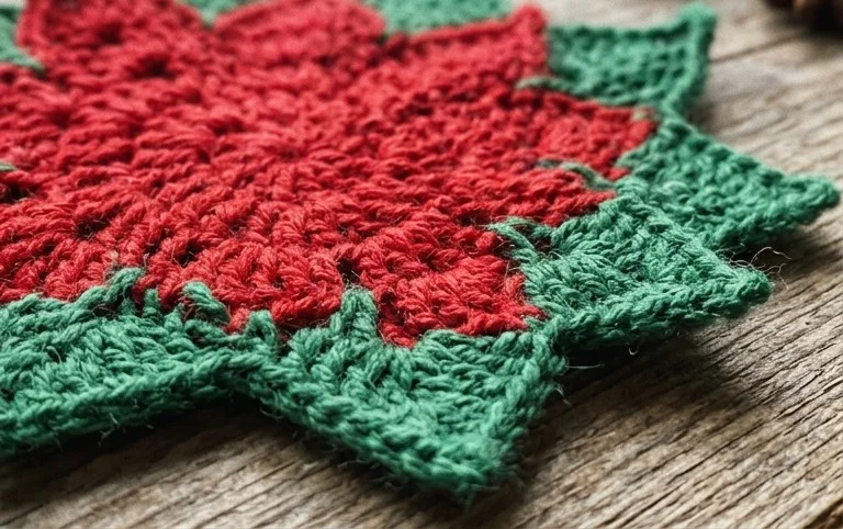 Christmas Star Crochet Table Mat – Free Pattern - The World Crochet – Free Patterns & Amigurumi Inspiration